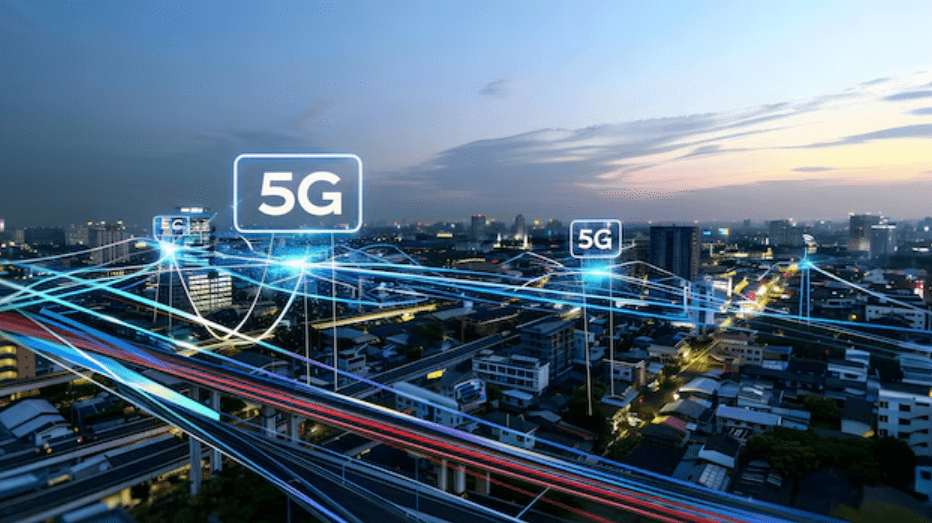an image shows5 G network